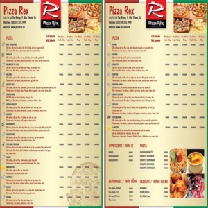 Thiết Kế Menu Nhà Hàng